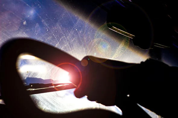 Dirty windscreen fleet cleaning